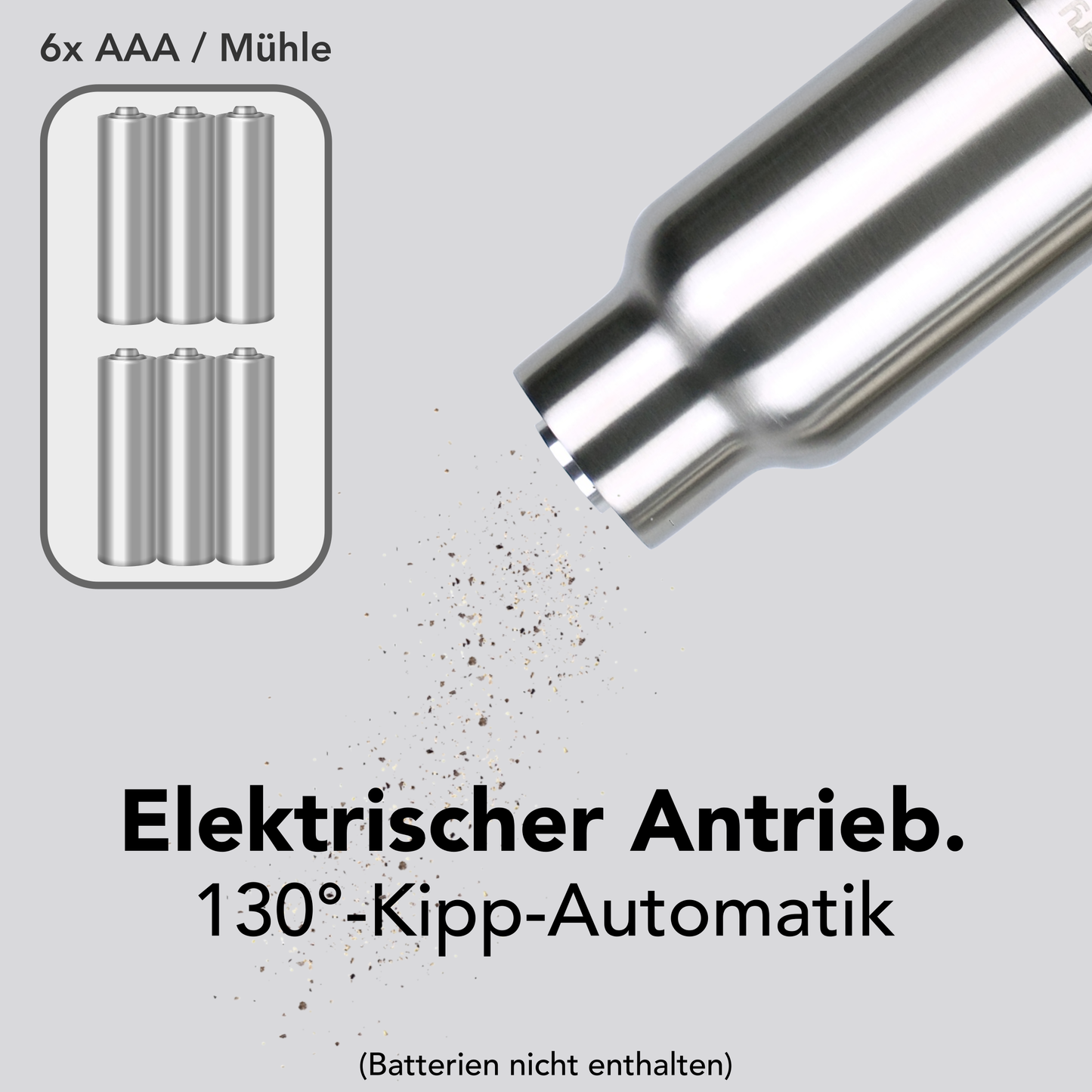 Elektrische Salz und Pfeffermühlen aus Edelstahl