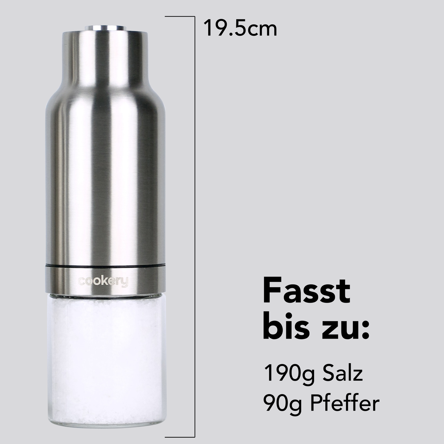 Elektrische Salz und Pfeffermühlen aus Edelstahl